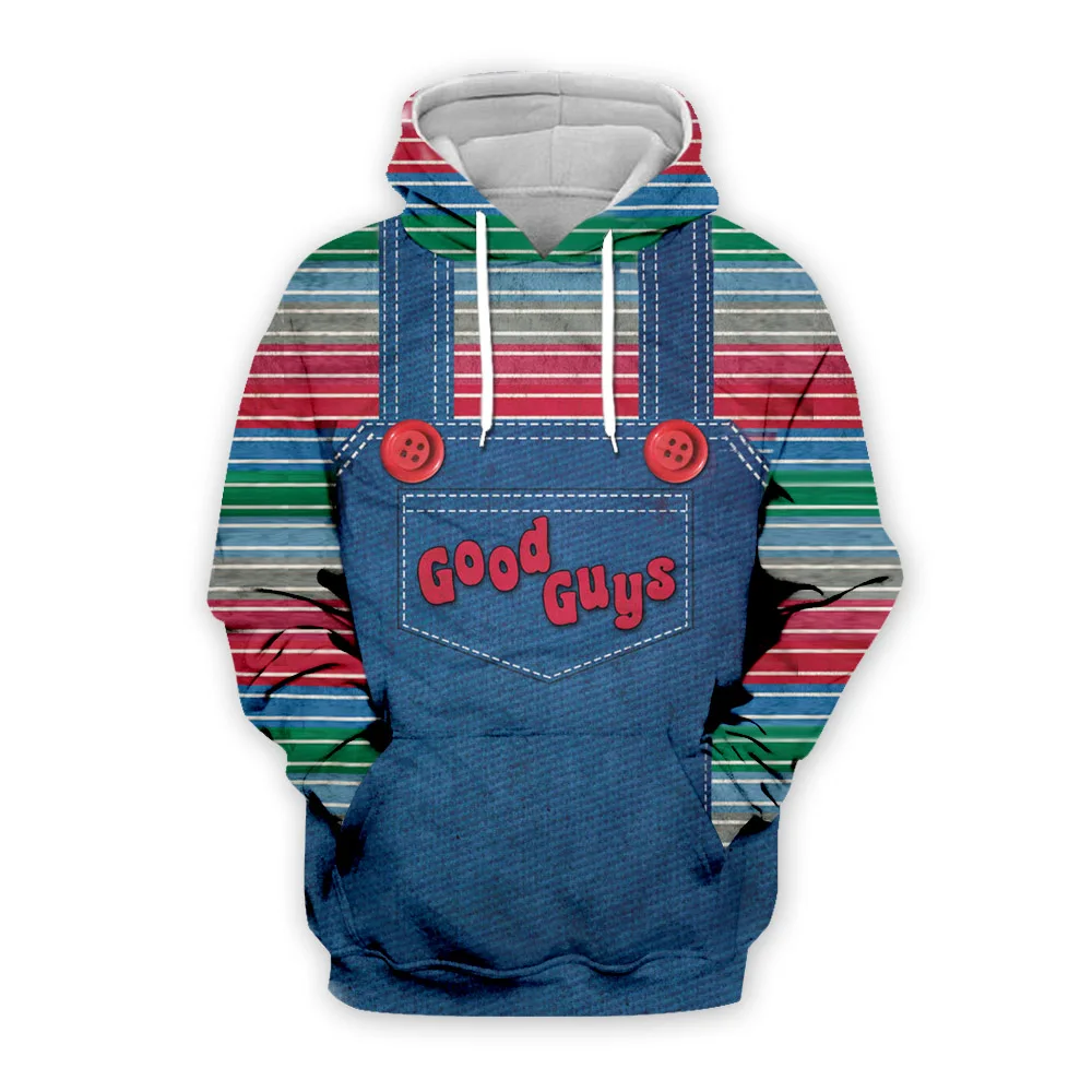  The evil Good Guys toy hoodies men/women halloween Chucky print 3d sweatshirt casual Pullover plus 