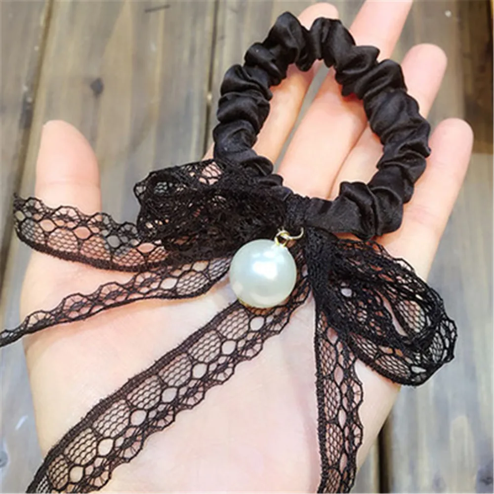 pearl hair tie Новинка, модный Камуфляжный головной убор, мужская повязка на голову, эластичная хлопковая повязка на голову, головной убор, аксессуары для волос - Цвет: pearl hair tie