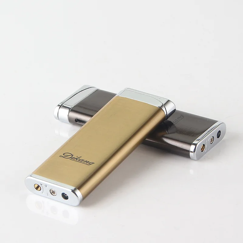 

Straight Into The Lighter Portable Windproof Metal Inflatable Encendedores Cigar Smoking Lighter Accessories Gadgets for Men