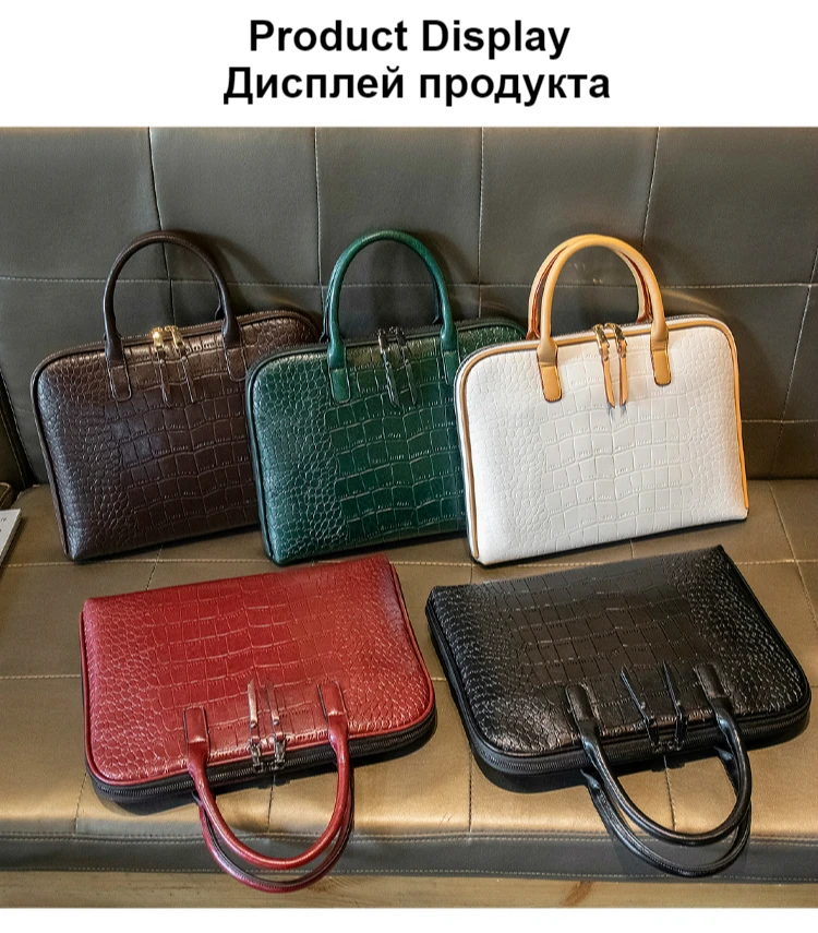 OYIXINGER New Crocodile Pattern Women Shoulder Bag Luxury Genuine Leather Handbag For Women 12