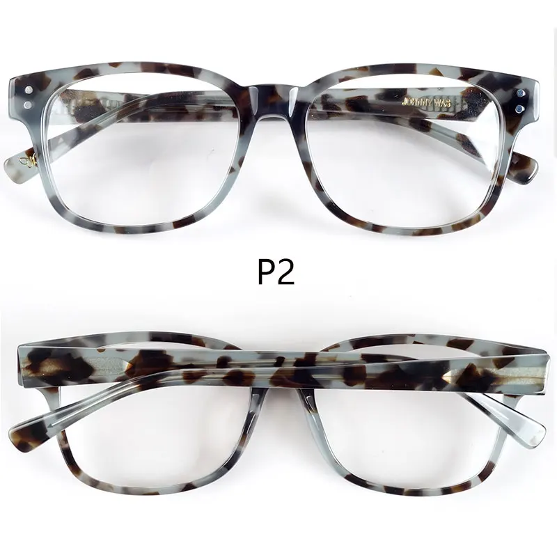 Дизайнерская ацетатная оправа для очков для женщин несколько моделей - Цвет оправы: P2