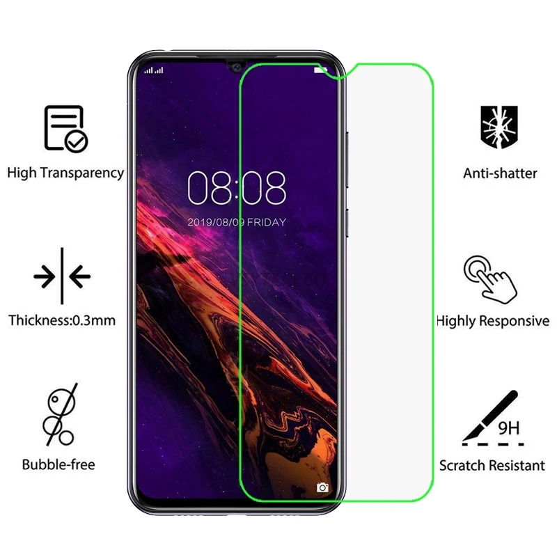 2 шт. Doogee N10 N20 закаленное стекло Doogee Y7 чехол Защитная крышка для экрана смартфон стеклянная пленка Для Doogee Y9 Plus стеклянная крышка
