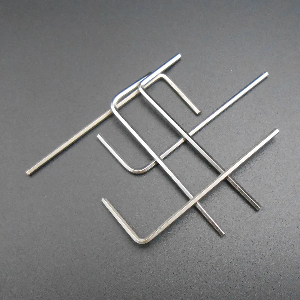 

10PCS L-Handle Hardened Steel Hex Allen Hexagon Key Metric Wrench Socket Spanner 1.5MM 2MM on Edge For M3 M4 Screws *FD279-280