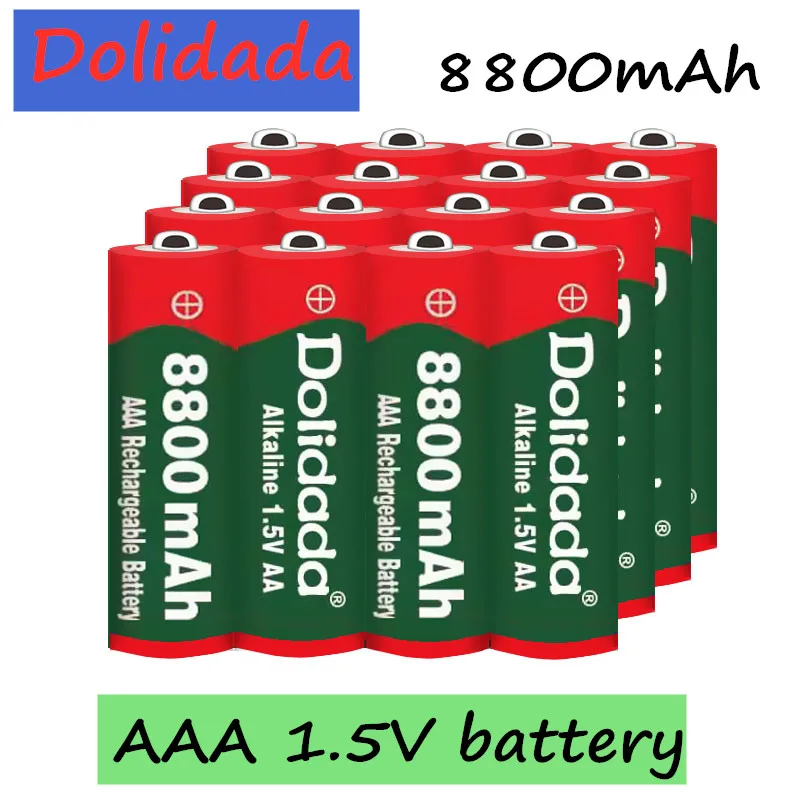 Новый 1 5 V AAA перезаряжаемый аккумулятор 8800 мАч Щелочная аккумуляторная батарея