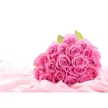 

Pink Flowers Photo Backgrounds Computer Printed Studio Backdrops for Lovers Valentine's Day Wedding Photophone Photography Props