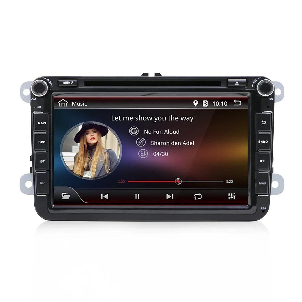 Автомагнитола 8 &quot 2 Din 4 ядра Android 10 0 для VW SAGITAR JATTA JETTA MAGOTAN + 32 ГБ мультимедийный