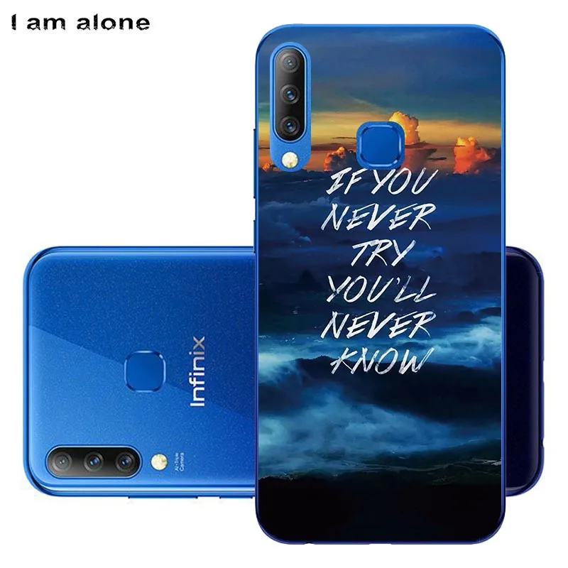 Soft TPU KK61 Чехлы для телефонов I am alone для Infinix Hot S4 X626 6,2 дюймов мягкие сумки из ТПУ с милым рисунком для Infinix Hot S4 X626 - Цвет: Soft TPU KK61