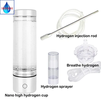 

Anti Aging Products Nano High Hydrogen Water Bottle Generator Alkaline ORP Pure H2 Gas Injection Rod Healthy SPE/PEM Ionizer