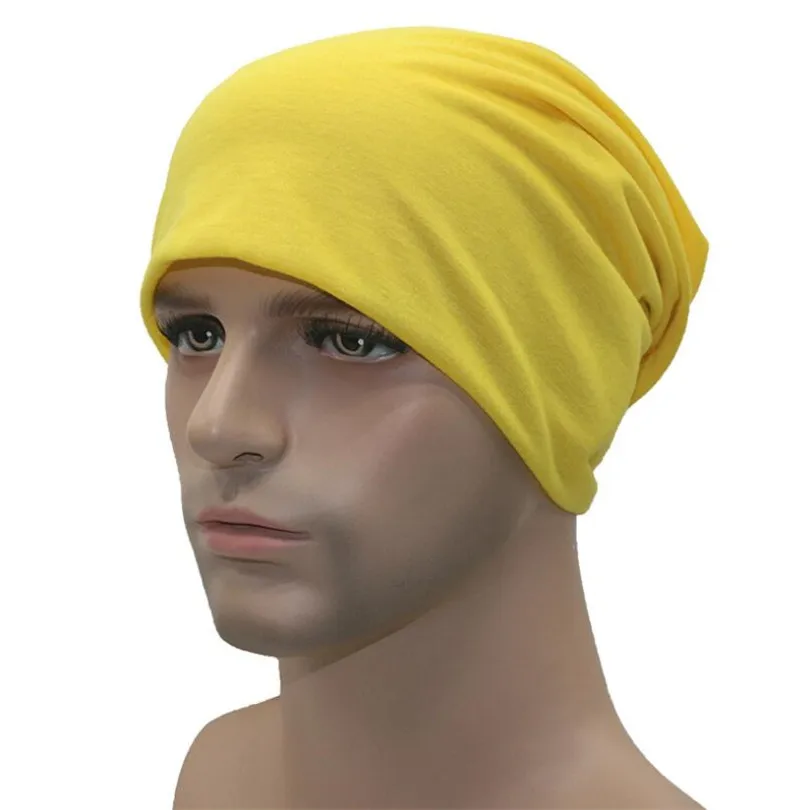 M202 Yellow YGYEEG новая зимняя теплая вязаная шапка унисекс для женщин и мужчин в стиле хип-хоп - Цвет: M202 Yellow