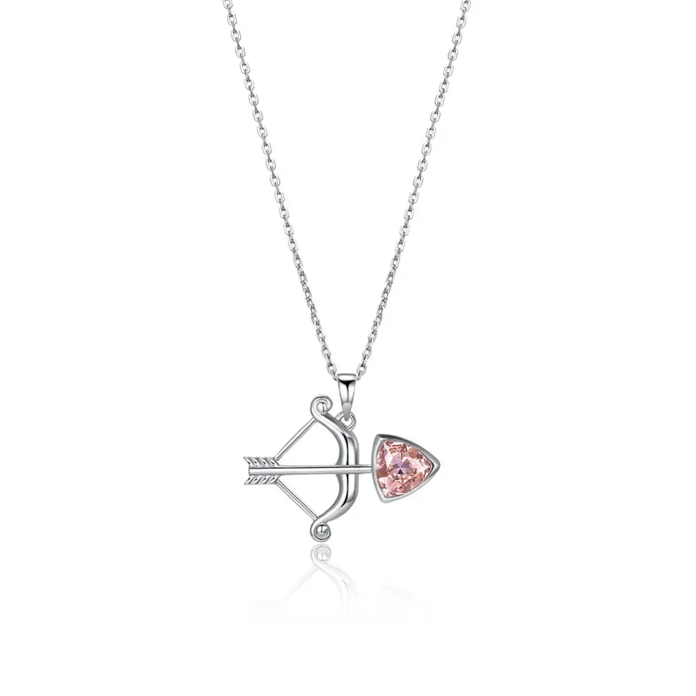 Sagittarius Horoscope Pendant Necklace Silver 925 for Women Austrian Crystal Jewelry Birthday Gifts | Украшения и аксессуары