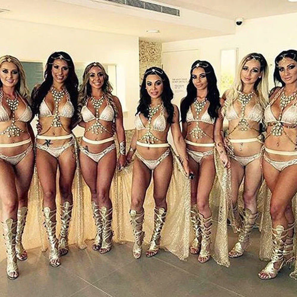 & 35 пляжные юбка с бахромой бикини купальник блестками Купальники Сокрытие