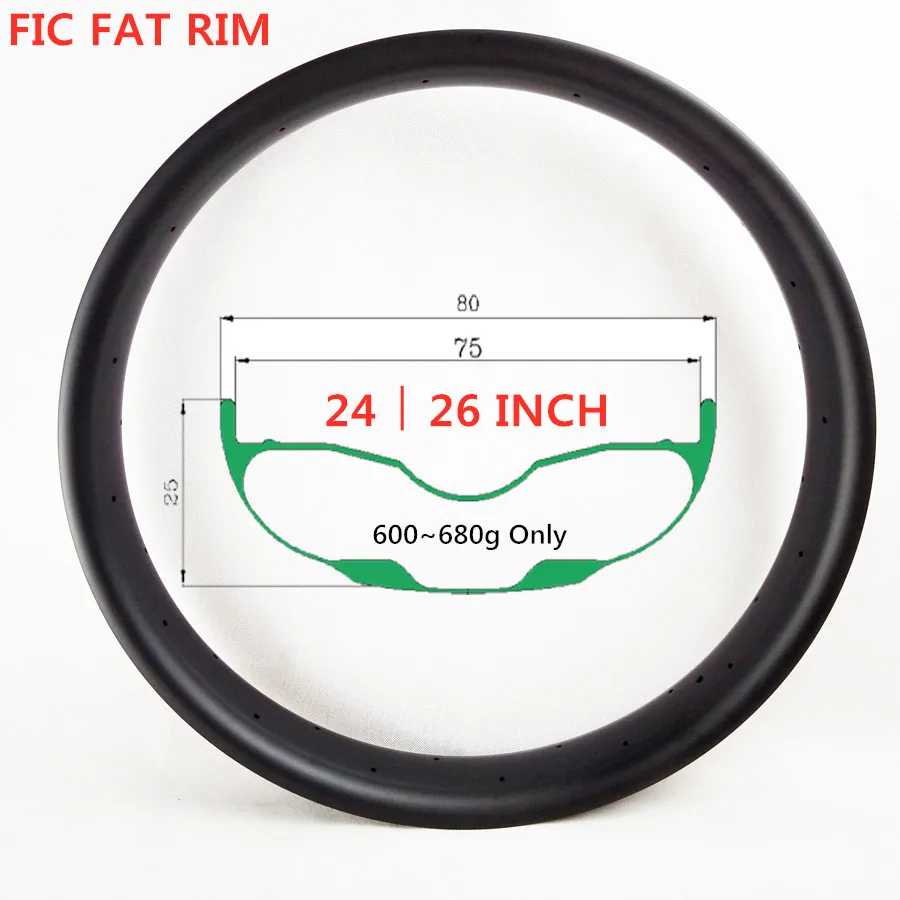 FIC 24 inch 507 vet velg 26 inch 559 sneeuw fiets velgen 25mm diepe 80mm  breedte Blauw Rood dual 32h 64h zand fiets haakjesloze clincher  velg|clincher wheel|wheel 25mmfat bike rims - AliExpress
