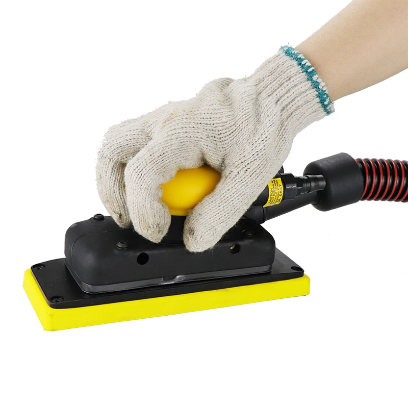 Electric Orbital Sander Rectangular Pneumatic Dry Sander 70*198mm Sandpaper Machine for Automobile