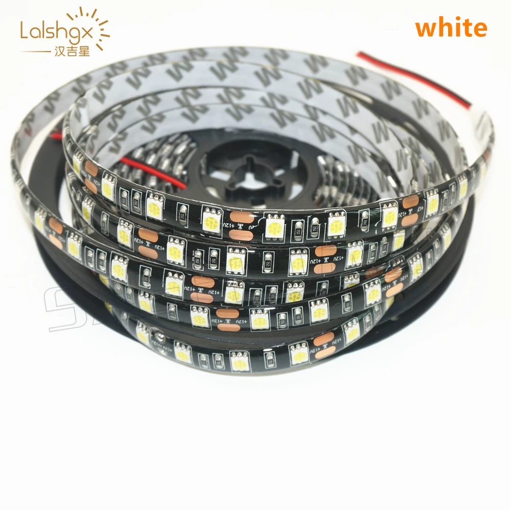 DC12V 60 Светодиодный s/m 5 м/рулон IP65 теплый белый/RGB светодиодный светильник 5050 SMD светодиодный гибкий светильник
