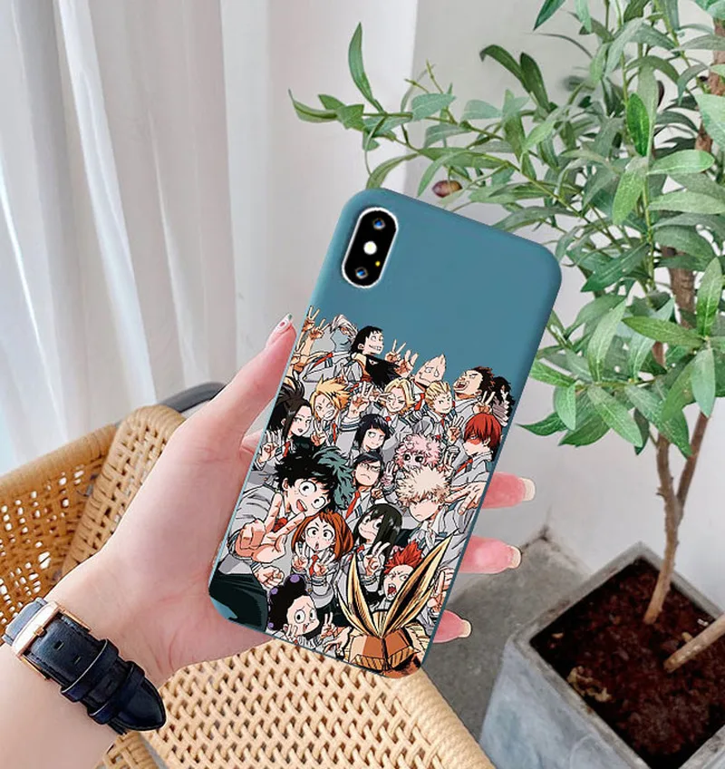 Чехол аниме My Hero Academia Deku Bakugou Boku No Silcone для Iphone 11 Pro 8 7 6S Plus X XS MAX XR SE 2020