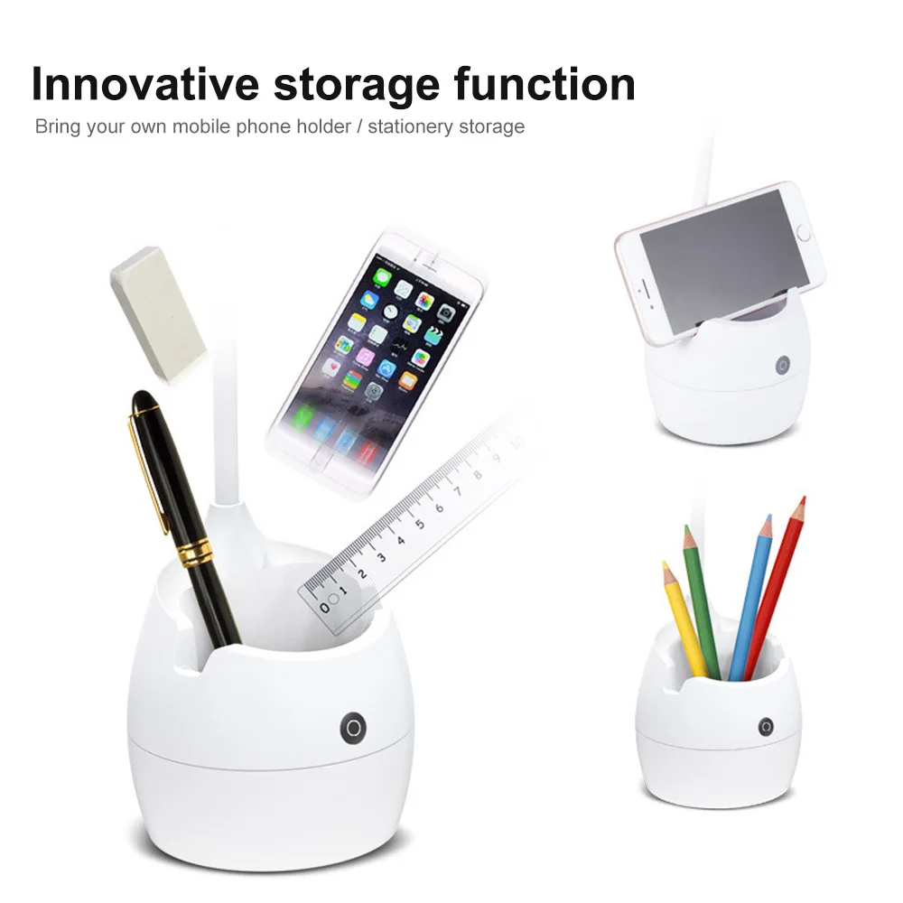  DIDIHOU 2000mAh Rechargeable Table Lamp Storage Pen Hoder Lamps Table 20pcs Led Touch Table Lamp US