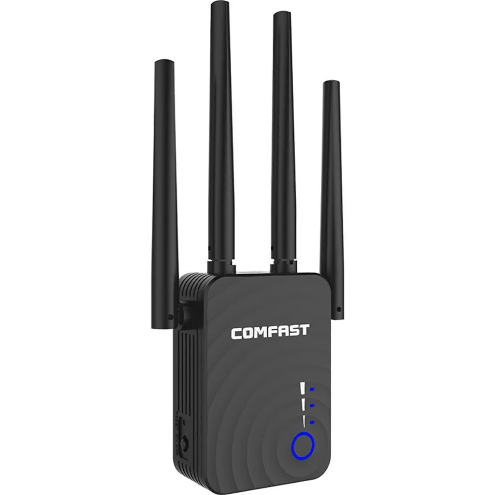 COMFAST двухдиапазонный 1200 Мбит/с WiFi ретранслятор Беспроводной усилитель широкого диапазона сети 4x2 Высокопроизводительные антенны 0926