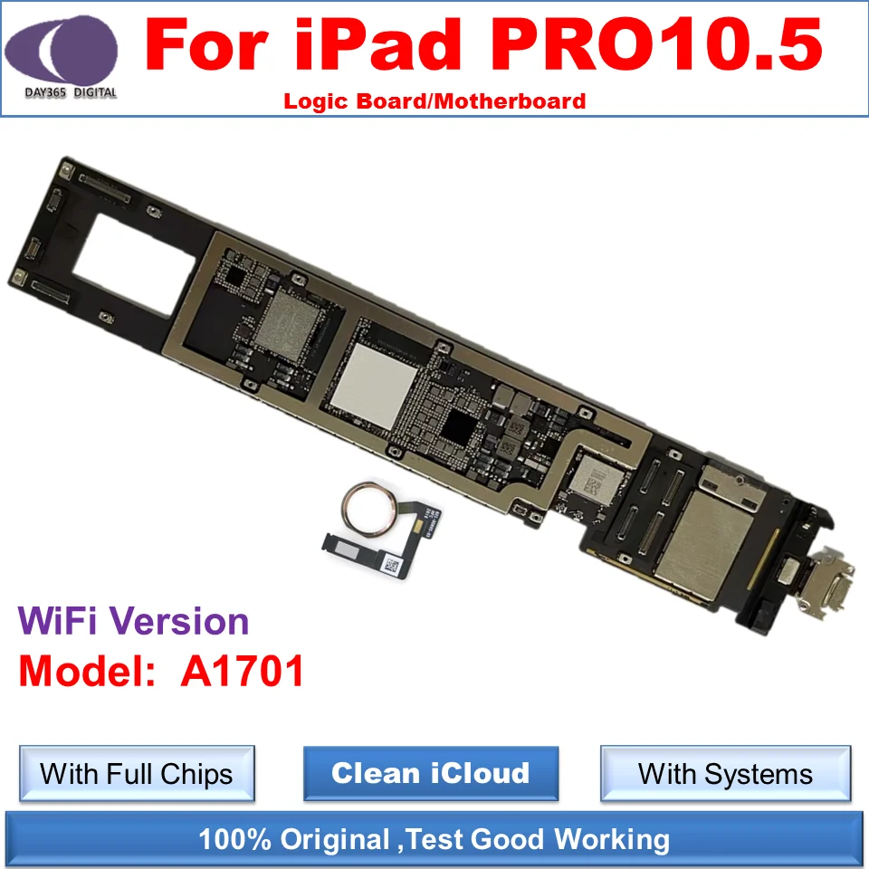 Материнская плата iPad PRO 10 5 разблокированная без iCloud логические платы для A1701 Wi-Fi с