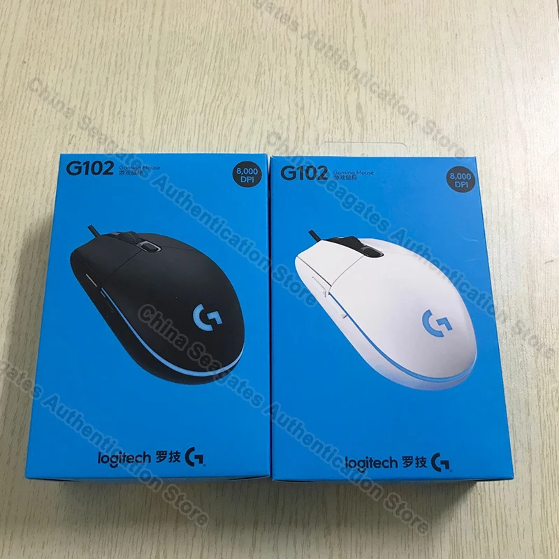 Logitech G102/G102IC Проводная Мышь 6000 Точек на дюйм Оптическая Проводная игровая Мышь Поддержка windows 10/8/7/Vista для настольного ПК/ноутбук ПК