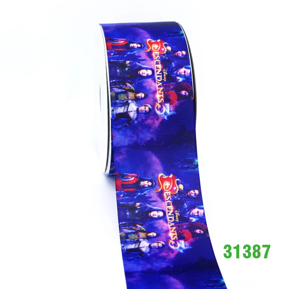 31387 50 ярдов мультфильм напечатанный grosgrain ленты 31387 - Цвет: 31387