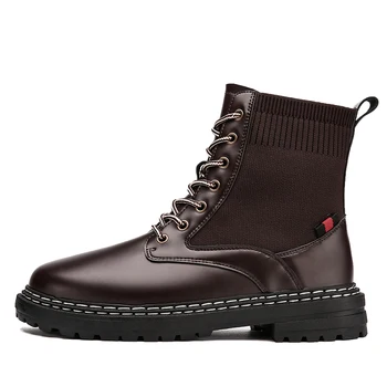 

High tops, Martin boots, work boots, motorcycle boots, retro men's shoes, trendy shoes