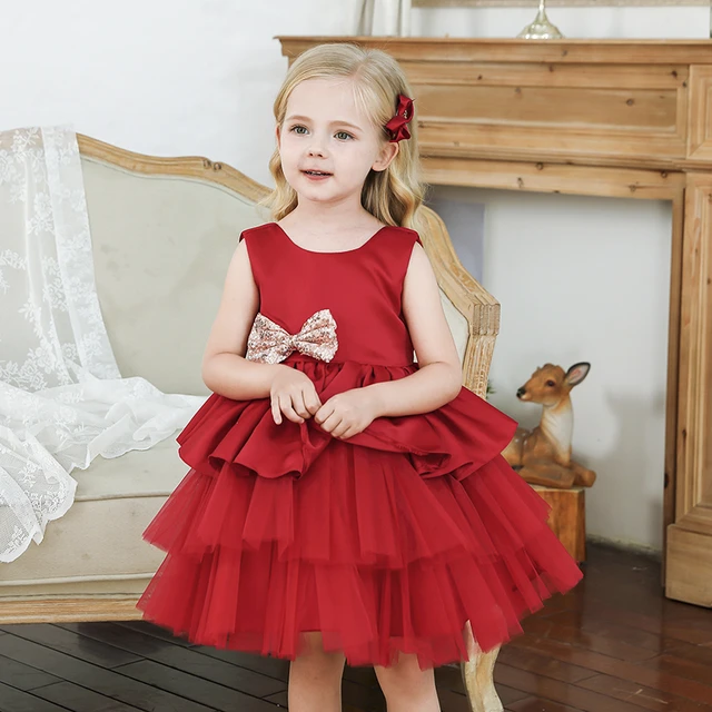 Widealiff Vestido de boneca princesa recém-nascido bebês meninas em casa  escola quarto quarto vestir brinquedo festival de aniversário presentes  para crianças, Vermelho escuro : : Brinquedos e Jogos