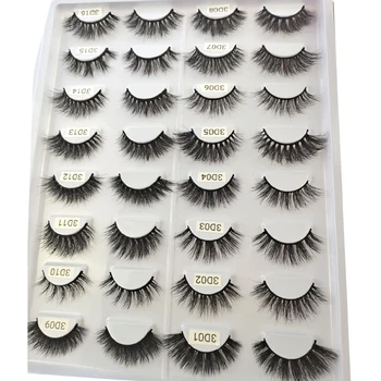 

10-25mm long 3D mink lashes 5D mink hair false eyelashes to make eyelash fluffy mink lashes sexy eyelashes dense mink eyelashes