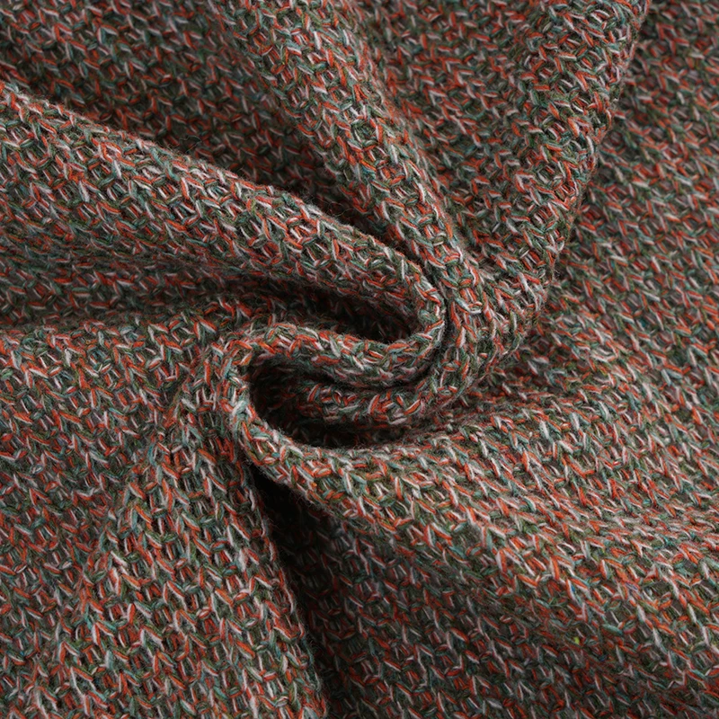 KT00967 акриловое вязаное полотно свитер зимняя Ткань для шитья одежды 340 г толстый швейный материал 50*150 см/шт