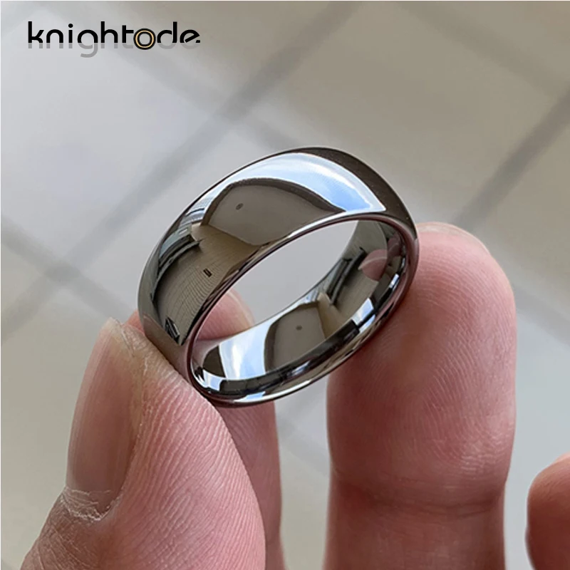 

High Quality Tungsten Carbide Ring Wedding Engagement Ring For Men Women Domed Band Polished Shiny Comfort Fit 8/6/4/2mm