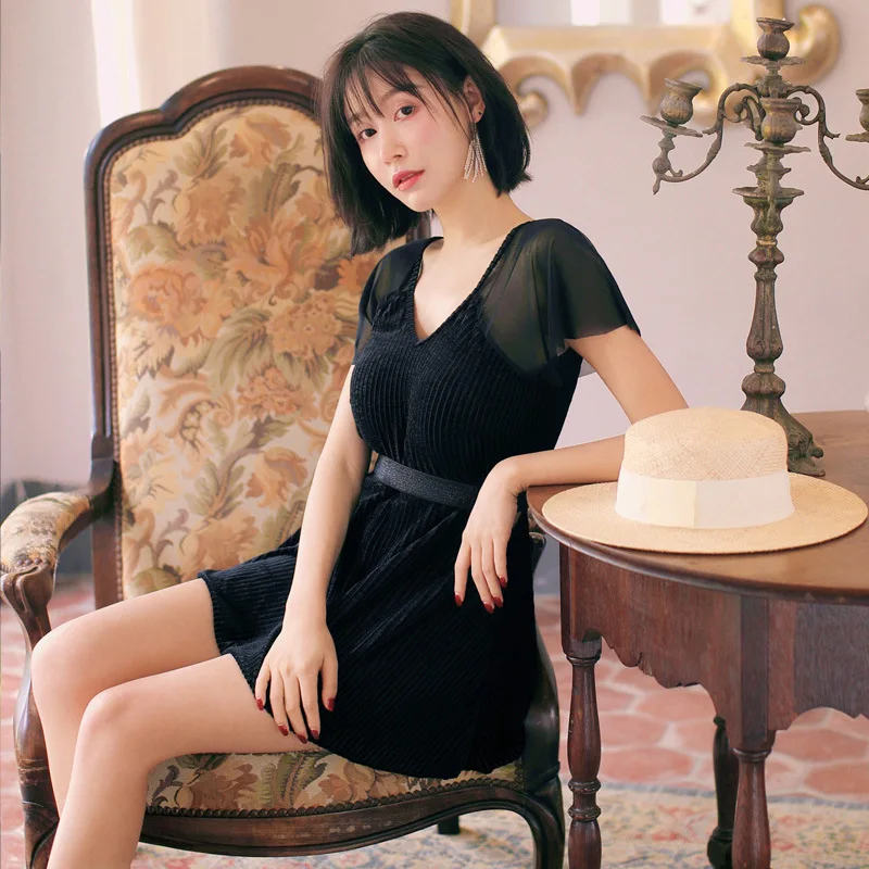 One Piece Bathing Suit Whole Swimsuit Bikinis Female 2019 Swimsuits Women Onepiece With Skirt Sexy Short Long Sleeve Bubble Hot One Piece Bathing Suit Whole Swimsuit Bikinis Female 2019 Swimsuits Women Onepiece With Skirt Sexy Short Long Sleeve Bubble Hot