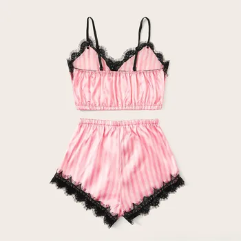 

Pijama Set Pajamas for Women Sexy Pyjama Femme Satin Sleepwear Girls Summer Home Clothes Shorts Nightie Lingerie Home Clothes