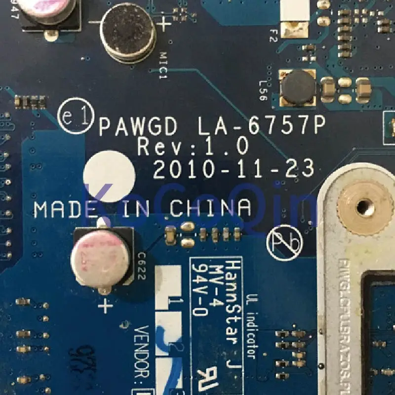 KoCoQin материнская плата для ноутбука LENOVO G575 E450 материнская плата PAWGD LA-6757P