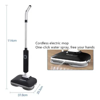 

220V Portable Handheld Electric Mop Cleaner Rechargeable Cordless Automatic Electric Mop