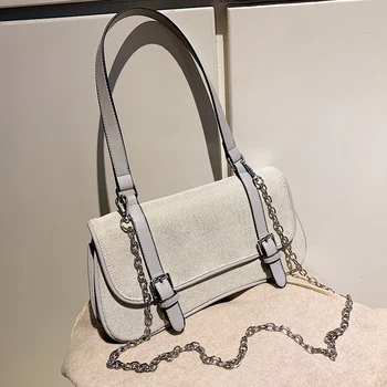 

Summer Small Canvas Bag Female 2020 Korean Style All-match Shoulder/Crossbody Bag Fashion Underarm Bag