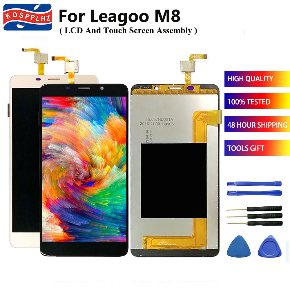 ЖК-дисплей 5 7 дюйма для Leagoo M8 с сенсорным экраном и дигитайзером в сборе сменный