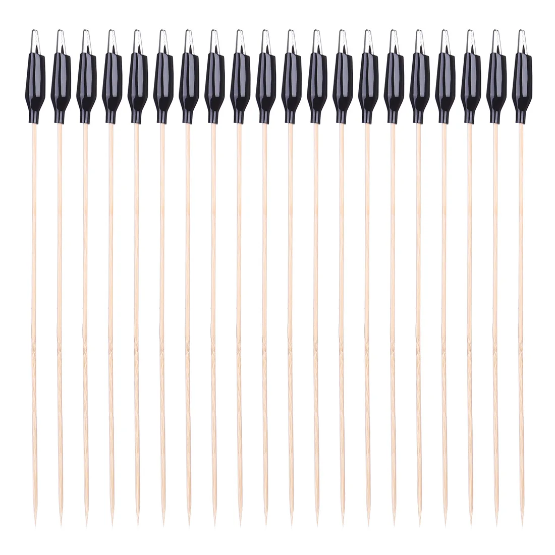 

20Pcs Stainless Steel Color Painting Clamp Clip Stick For DIY Assembly Model Airbrush Hobby