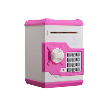 

Mini creative cartoon multifunctional flash can set password children's puzzle plastic ATM toy safe
