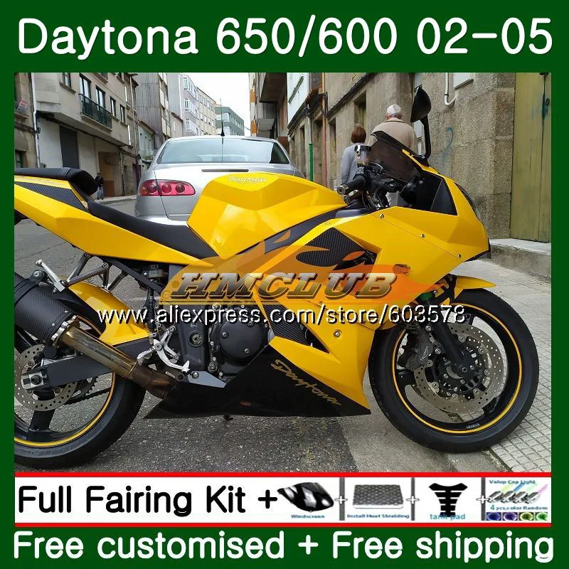 Средства ухода за кожей для Triumph Daytona 650 600 2002 2003 2004 2005 Daytona600 46CL. 0 Daytona650 Daytona 600 02 03 04 05 обтекатель завод жёлтый - Цвет: No. 1