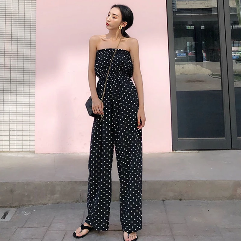 wrap wide leg jumpsuit