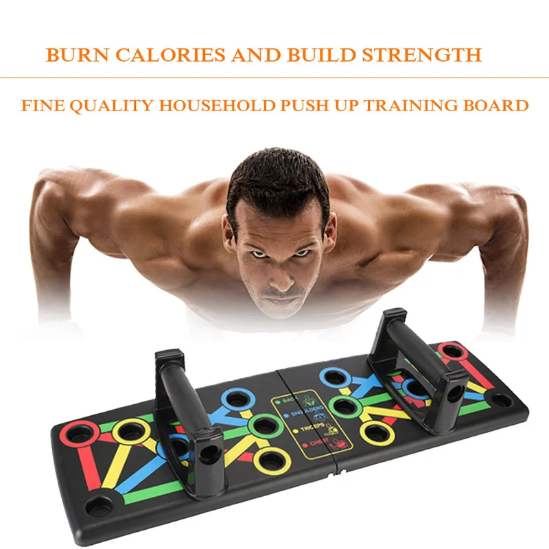 

1 Set Push Up Rack Board 9 in 1 Body Building Fitness Exercise Tool Men Women Push-Ups Stand For GYM Body Training Drop Shipping
