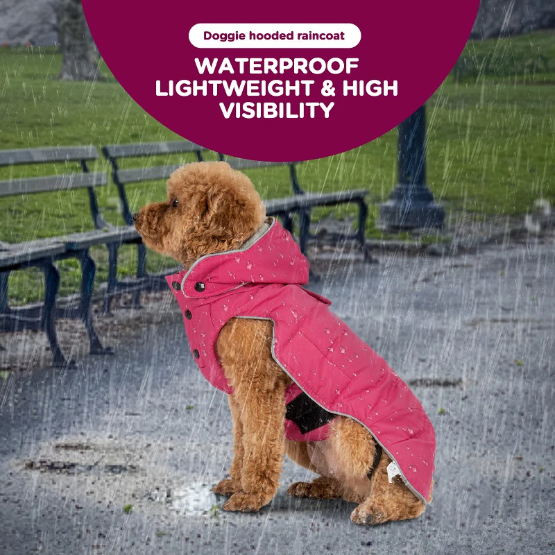 Beste Warme Kleine Hond Kleding Winter Waterdichte Hond Jas Fleece Doggie Hooded Regenjas Huisdier Kleding Vest Reflecterende Puppy Jacket