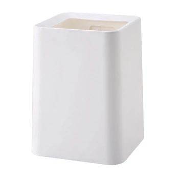 

Trash Can Modern Style Square Paper Basket Without Cover Trash Can PP Double Layer Standing Waste Bins