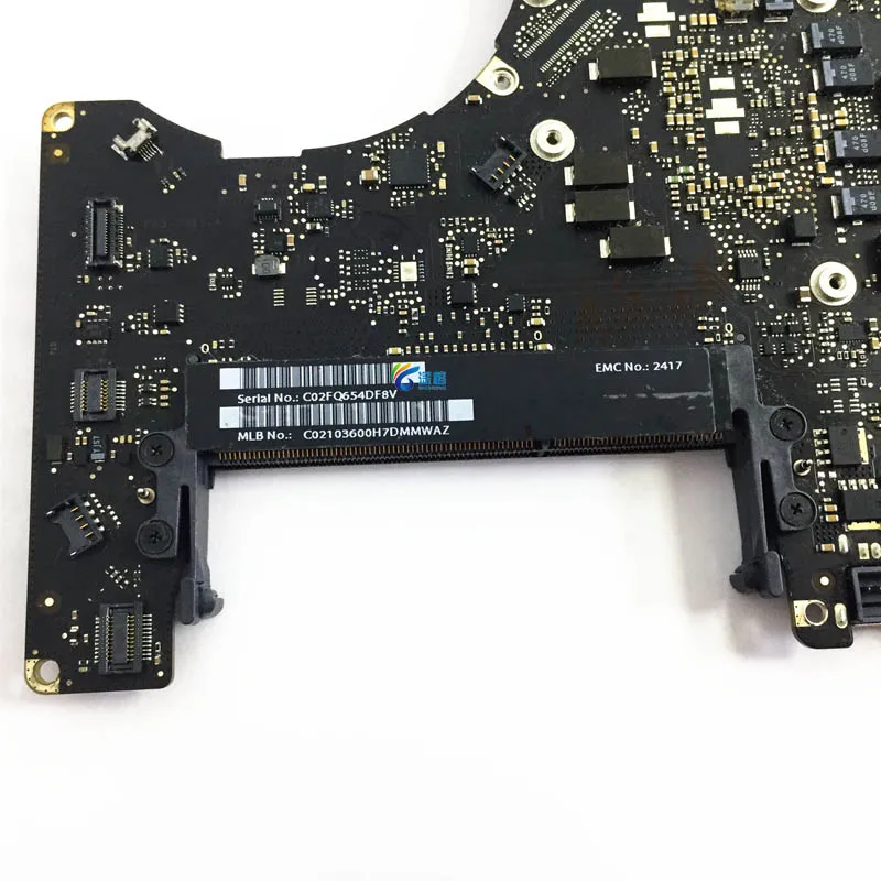 A1286 материнская плата для Macbook Pro 15," материнская плата 2,0 ГГц 2,3 ГГц 2,4 ГГц 2,5 ГГц 2011 год 820-2915-A