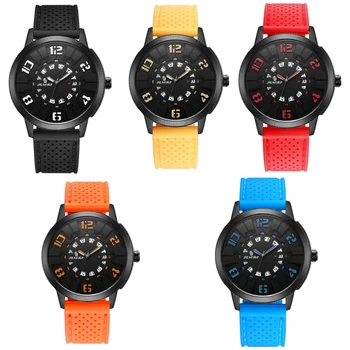 

SENORS Sports Quartz Watch Men Wristwatch Military Watch Male Clock Date Silicone Watchband Relogio Masculino