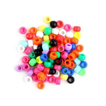 

100Pcs Multi-colored Round Alphabet Letter Charms Beads For Loom Bands Bracelet UL