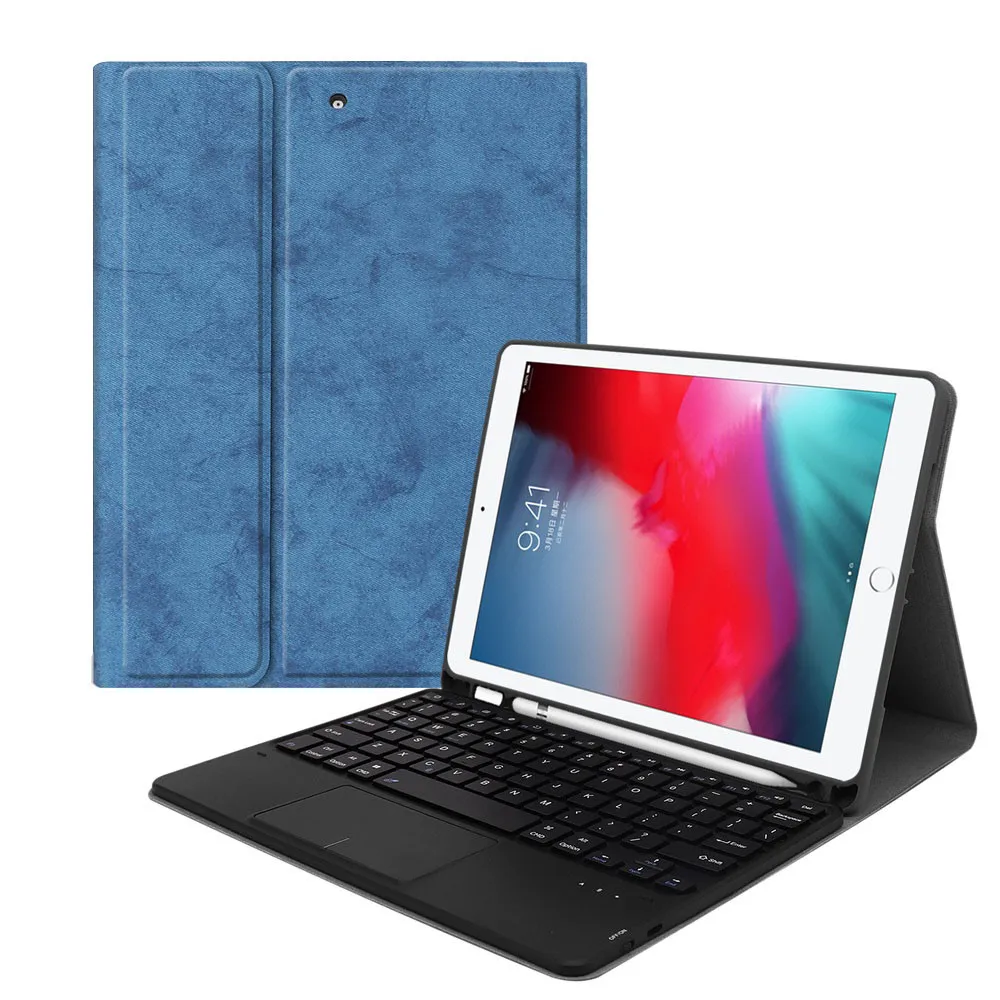 Тачпад Bluetooth клавиатура кожаный чехол подставка для iPad 10,2 7 противоударный планшет защитный чехол Аксессуары