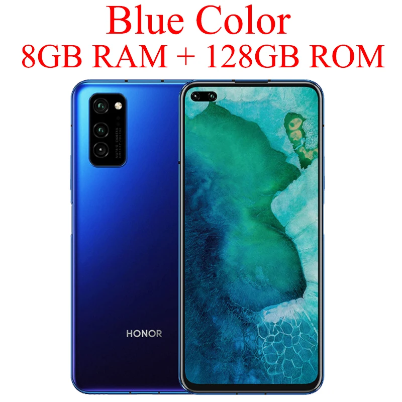 HONOR View 30 Pro, Honor V30 Pro, смартфон, версия 5G, 6,57 дюймов, Kirin 990, 5G, SOC, Восьмиядерный, Android 10, NFC, Google Play - Цвет: Blue 8G 128G