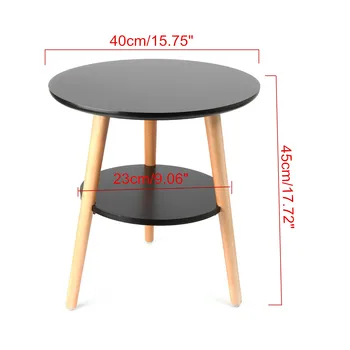 

New Modern Wood Coffee Table Nordic Convenient Sofa Round Double Side Practical Natural Tea Side Table Living Room Bed Decoratio