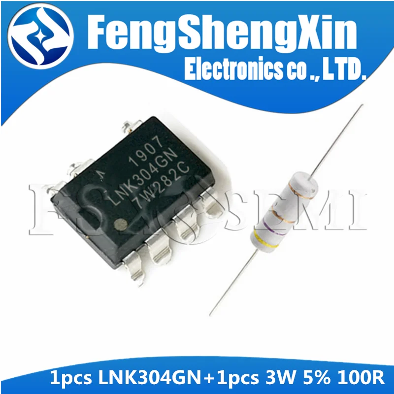 LNK304GN SOP 7 + 2 Вт 5% 100R углеродная пленка сопротивление каждый 1 шт. ролик стиральная