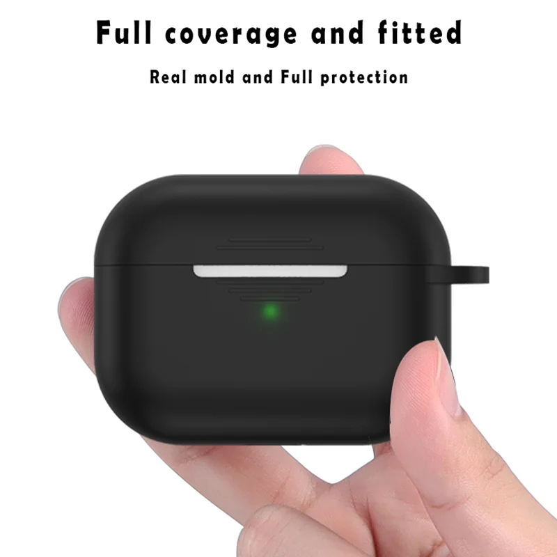 Силиконовый чехол для наушников футляр беспроводных с поддержкой Bluetooth